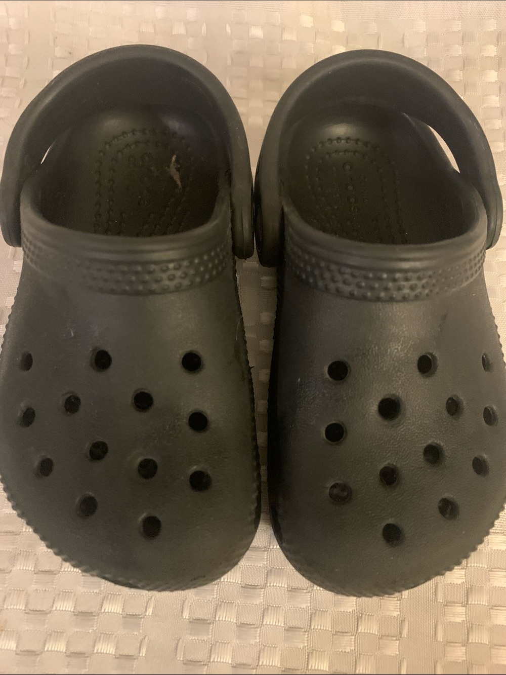 CROCS, small kids size C7, black.